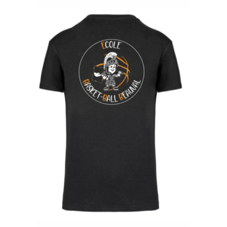 T-shirt coton col V Adulte - Basket & sport adapté